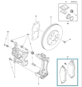 Klocki hamulcowe przednie Vivaro B