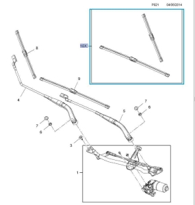 oryginalne wycieraczki szyby przód do Opel Vivaro B