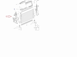 kierownica wlotu powietrza astra k lewa