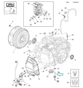 Rurka przelewowa oleju przekładniowego 