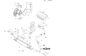 przewód intercoolera opel combo d 1,3 diesel