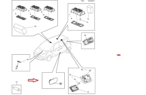 lampka progu lewa meriva b