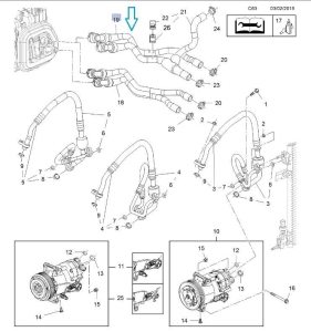 Przewód nagrzewnicy wlot Astra J