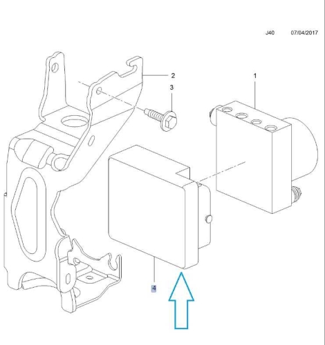 Układ sterowania ABS Crossland X
