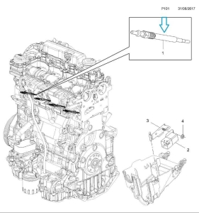 Świeca żarowa D20DTH Grandland X