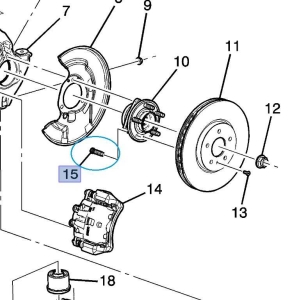 Szpilka koła Chevrolet Orlando, Cruze