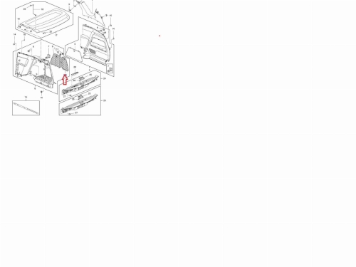 zaślpeka wykończenia tył meriva b