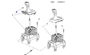 zaślepka dźwignia zmiany biegów opel mokka x automat