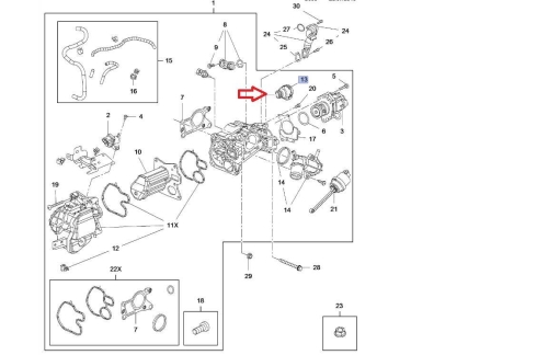 króciec rura zaworu egr opel insignia a