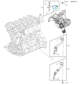 Uszczelka przewodu olejowego turbosprężarki A16LET