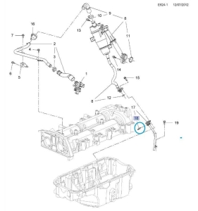 Uszczelnienie przewodu wentylacyjnego silnika Astra J