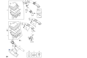 osłona wlotu powietrza opel corsa d
