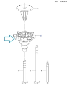 Nakrętka montażowa koła zapasowego Insignia A