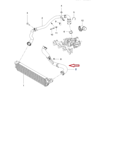 przewód intercoolera opel movano b 2,3 diesel