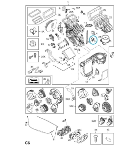 Opornik silnika dmuchawy Corsa D