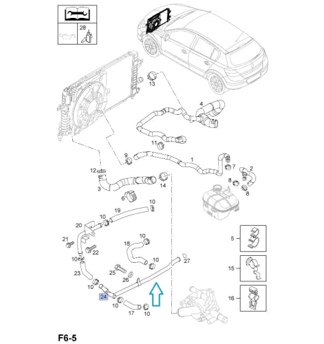 Przewód boczny Astra H Z17DTH