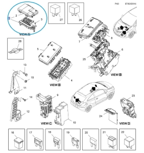 Skrzynka bezpieczników Corsa D benzyna