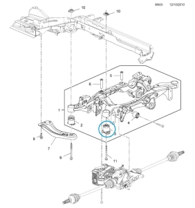 Tuleja belki tylnej Insignia A