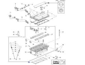 uszczelka głowicy opel z16let