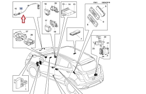 wiązka czujnika temperatury zewnętrznej mokka x