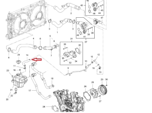 wąż odgazowywania insignia 2,8 benzyna