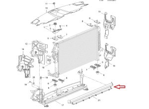 dolna kierownica wlotu powietrza insignia b