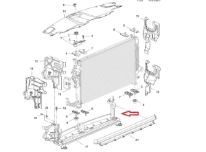 dolna kierownica wlotu powietrza insignia b