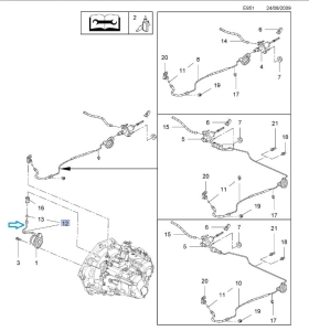 Przewód łożyska oporowego skrzyni biegów F40