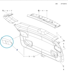 Osłona dostępu do żarówki Astra K kombi