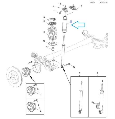 Osłona tylnego amortyzatora Astra j