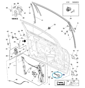 Ogranicznik drzwi przednich Astra J GTC