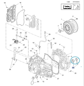 Uszczelniacz półosi napędowej Astra J automat