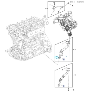 uszczelka przewodu turbosprężarki 1,4 turbo