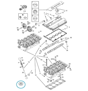 Zaślepka siłownika położenia wałka rozrządu Vectra C