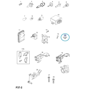 Wkładana nakrętka mocująca reflektor przedni Signum