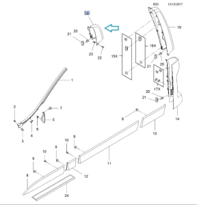 Wypraska tylna nadwozia Vivaro B