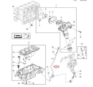rurka bagnet poziom oleju Opel AstraJ, Insignia A 1,6 turbo