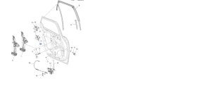 zawias dolny prawy drzwi tylne meriva b