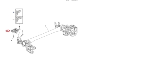 tuleja tylnej belki opel astra k dla poziomowania reflektorów