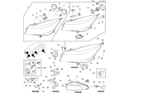 zaślepka dostępu do żarówki ksenonowej insignia a do 2015