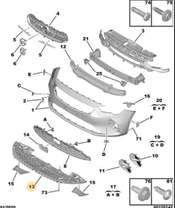 Dolne wzmocnienie przedniego zderzaka 
