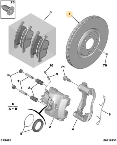 Tarcza hamulcowa przednia 302/26