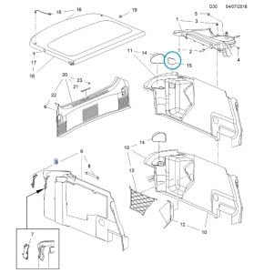 Pokrycie boczka/dostęp do żarówek Insignia A
