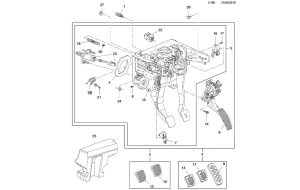 sprężyna powrotna pedału sprzęgła opel astra j