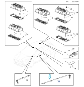 Podświetlenie drzwi Astra K 