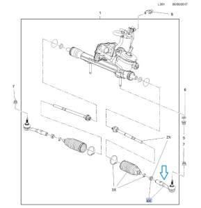 Końcówka drążka kierowniczego 