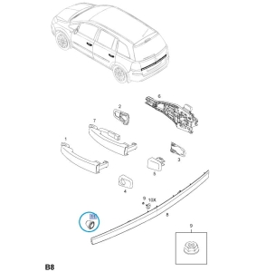 Korek zaślepiający śrubę montażową 