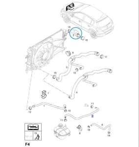 Przewód wlotowy chłodnicy górny