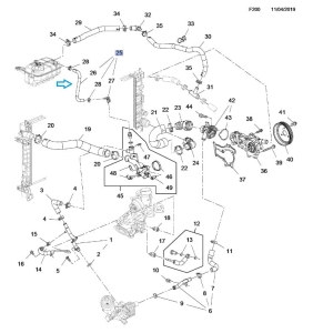 Przewód odgazowywania układu chłodzenia 
