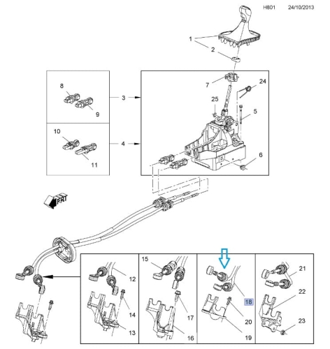 Linki zmiany biegów M32